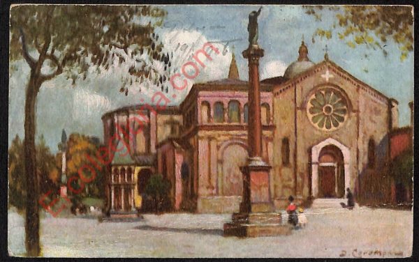 ae2308 - CARTOLINA  D'EPOCA - Bologna Città - Chiesa di S. Domenico  1926
