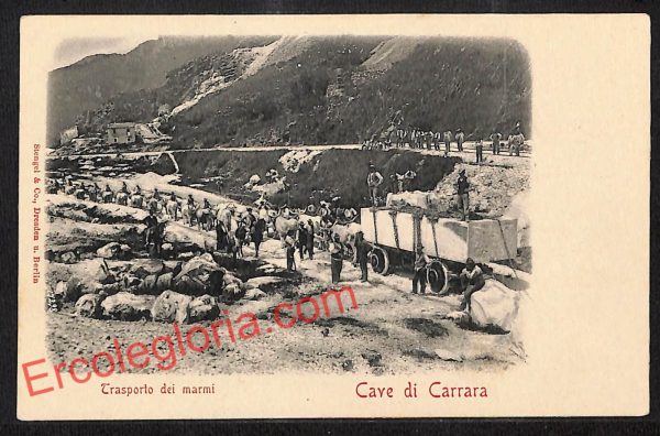 ag8095 - CARTOLINA D'EPOCA - Massa Carrara Provincia - Cave di Carrara