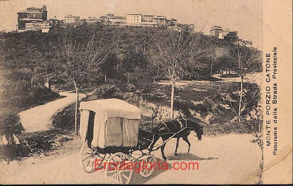 ad8406 - CARTOLINA D'EPOCA - Roma Provincia - Monte Porzio  Catone 1910