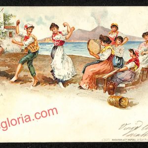 ag9925 - CARTOLINE D'EPOCA - Napoli Citta - Tarantella