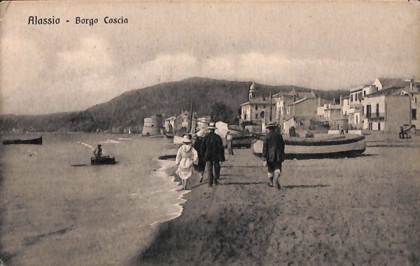 ab7181 -  CARTOLINA  D'EPOCA - Savona Provincia - ALASSIO