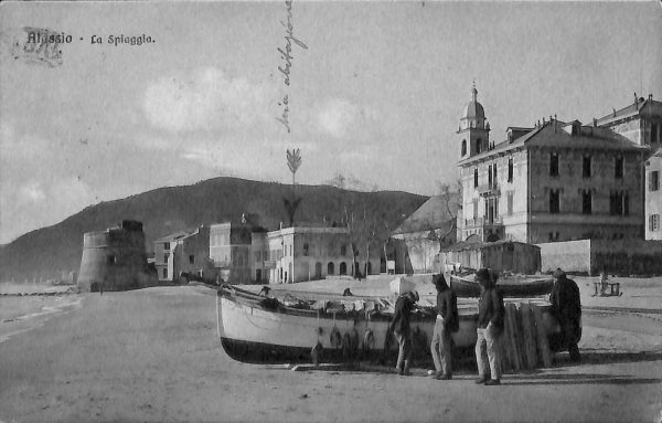 ab7185 -  CARTOLINA  D'EPOCA - Savona Provincia - ALASSIO 1917
