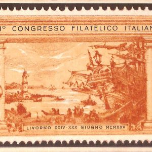 ac7400 - CARTOLINA D'EPOCA - Livorno Città - Congresso Filatelico Italiano