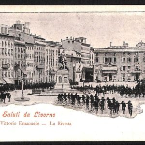 ac7401 - CARTOLINA D'EPOCA - Livorno Città - Piazza Vittorio Emanuele