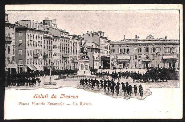 ac7401 - CARTOLINA D'EPOCA - Livorno Città - Piazza Vittorio Emanuele