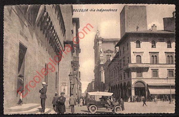 ae2336 - CARTOLINA  D'EPOCA - Bologna Città - Via Indipendenza  1910