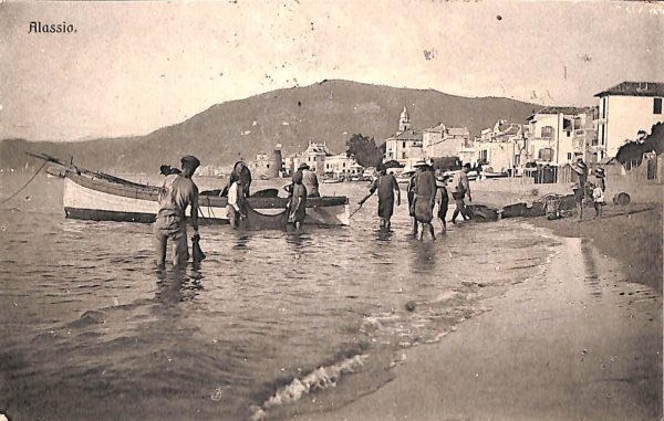 ab7192 -  CARTOLINA  D'EPOCA - Savona Provincia - ALASSIO 1922