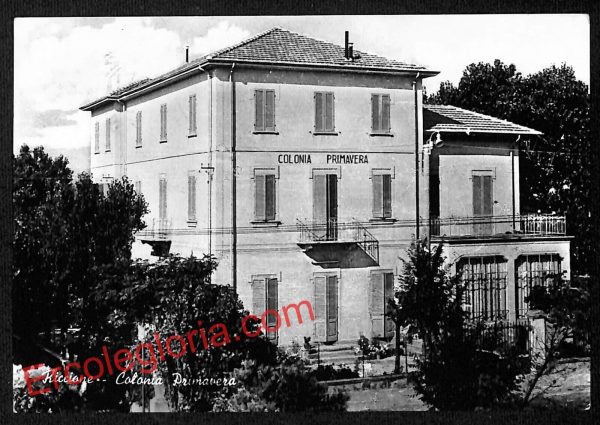 ah9930 - CARTOLINA D'EPOCA - Riccione Città - Colonia Primavera