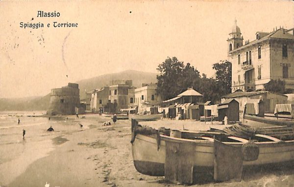 ab7196 -  CARTOLINA  D'EPOCA - Savona Provincia - ALASSIO