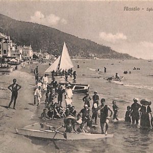 ab7197 -  CARTOLINA  D'EPOCA - Savona Provincia - ALASSIO 1916