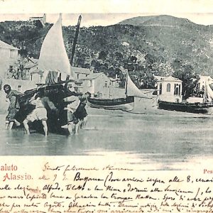 ab7200 -  CARTOLINA  D'EPOCA - Savona Provincia - ALASSIO 1902
