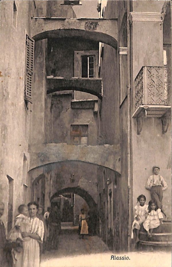 ab7202 -  CARTOLINA  D'EPOCA - Savona Provincia - ALASSIO 1924