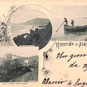 ab7219 -  CARTOLINA  D'EPOCA - Savona Provincia - ALASSIO 1900