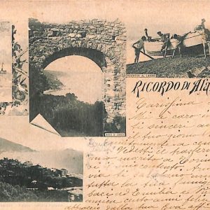 ab7222 -  CARTOLINA  D'EPOCA - Savona Provincia - ALASSIO 1898
