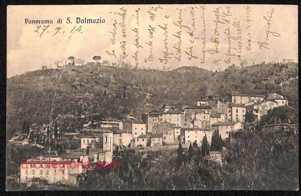ad7149 - CARTOLINA D'EPOCA - Pisa Provincia - San Dalmazio  1914