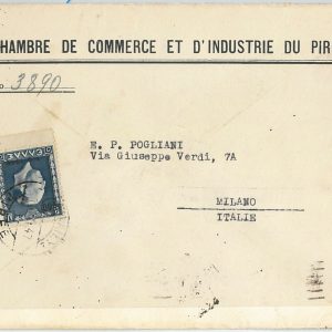 58159 -   GREECE Ελλάδα - POSTAL HISTORY: single stamp on COVER to ITALY - 1967