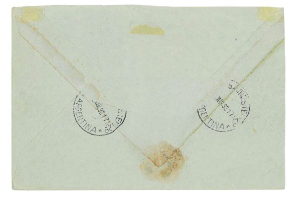 P2951 - ARGENTINA, 1933, LETTER TO ZÜRICH, VIA SEA USING AIR MAIL STAMPS!! - immagine 2