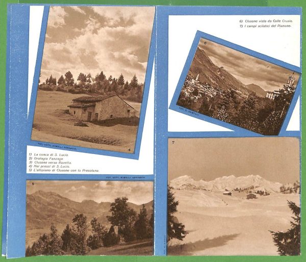 ZA1783 - PUBBLICITA' D'epoca - Libretto pubblicitario  - CLUSONE BG Anni '60 - immagine 2