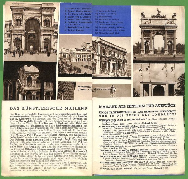 ZA1795 - PUBBLICITA' D'epoca - Libretto pubblicitario tedesco - MILANO 1935 - immagine 2