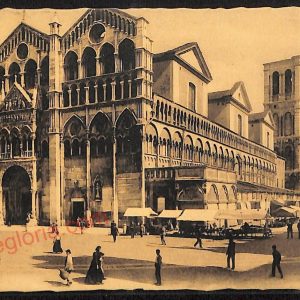 ae6013 - CARTOLINA D'EPOCA - Ferrara Città - La Cattedrale  1910