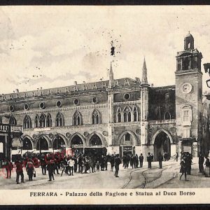 ae6014 - CARTOLINA D'EPOCA - Ferrara Città - Palazzo della Ragione   1928