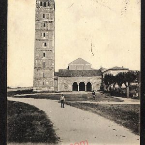 ae6022 - CARTOLINA D'EPOCA - Ferrara Città - Campanile Badia - Pomposa  1905