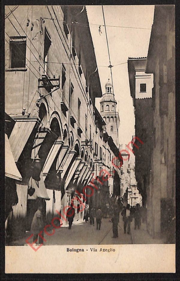 ae2344 - CARTOLINA  D'EPOCA -Bologna Città - Via Azeglio