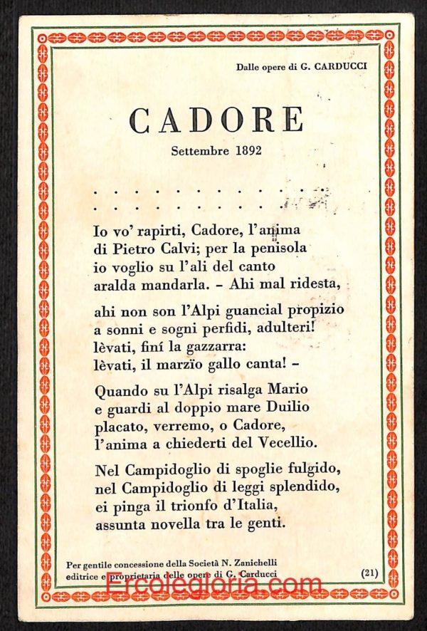 ae1103 - CARTOLINA  D'EPOCA - Belluno Provincia - Cadore   1917