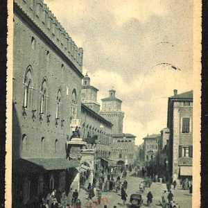 ae6033 - CARTOLINA D'EPOCA - Ferrara Città - Piazza Cattedrale   1953