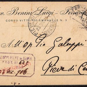 ae6038 - CARTOLINA D'EPOCA - Ferrara Città - Benini Luigi
