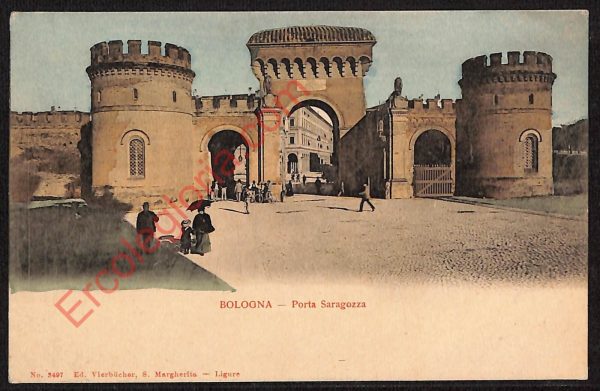 ae2350 - CARTOLINA  D'EPOCA -Bologna Città - Porta Saragozza  1903