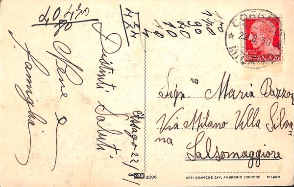 ac3935 - CARTOLINA D'EPOCA - Milano Provincia - ASSAGO - immagine 2