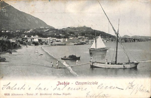 ab8321 - CARTOLINA  D'EPOCA - Napoli  Provincia  - ISCHIA