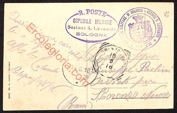 ae2362 - CARTOLINA  D'EPOCA - Bologna Città - S. Michele in Bosco - immagine 2