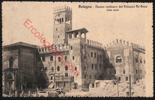 ae2365 - CARTOLINA  D'EPOCA - Bologna Città - Palazzo Re Enzo  1907