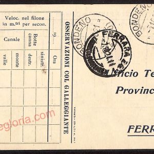 ae6049 - CARTOLINA D'EPOCA - Ferrara Città -  Ufficio Tecnico Provinciale