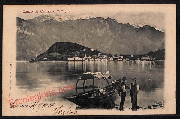 ae5190 - CARTOLINA D'EPOCA - Como Provincia - Bellagio   1901