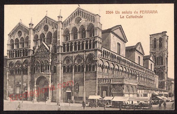 ae6050 - CARTOLINA D'EPOCA - Ferrara Città - La Cattedrale