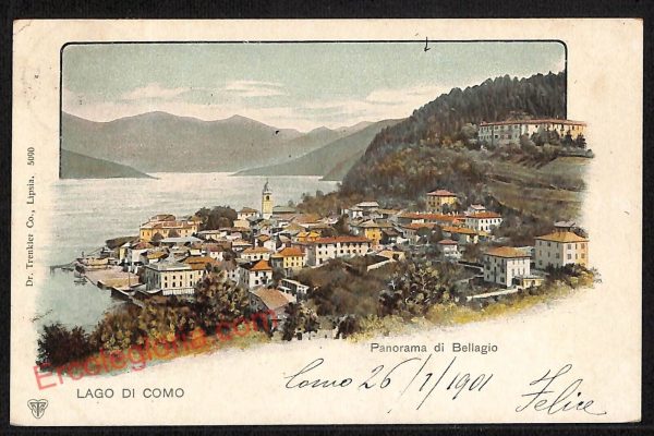 ae5191 - CARTOLINA D'EPOCA - Como Provincia - Bellagio   1901