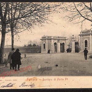 ae6054 - CARTOLINA D'EPOCA - Ferrara Città - Barriera di Porta Po