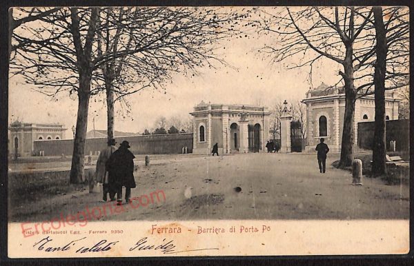 ae6054 - CARTOLINA D'EPOCA - Ferrara Città - Barriera di Porta Po