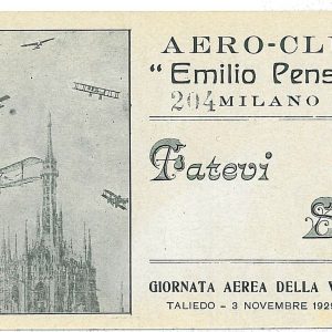 06947 - ITALY - VINTAGE POSTCARD - AVIATION - AERO CLUB PENSUTI Milano 1929