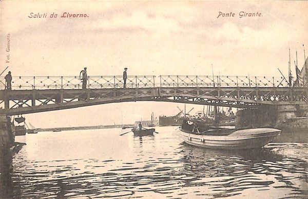 ac7405 - CARTOLINA D'EPOCA - Livorno Città - Ponte Girante