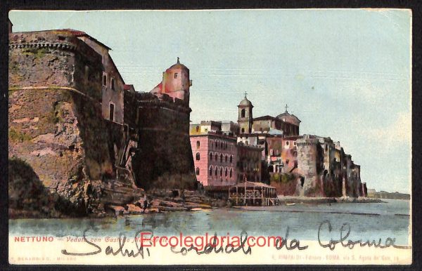 ad8431 - CARTOLINA D'EPOCA - Roma Provincia - Nettuno 1903