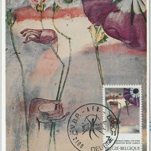 63463 -  BELGIUM - POSTAL HISTORY: MAXIMUM CARD 1975 -  ART flowers