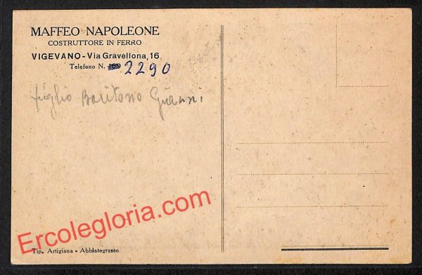 ah6379 - CARTOLINE  D'EPOCA - Pavia Provincia - Vigevano - immagine 2