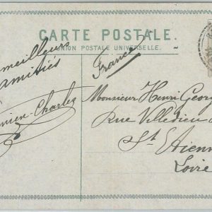 75293 - GREECE - Postal History - POSTCARD with FRENCH POST OFFICE postmark 1910