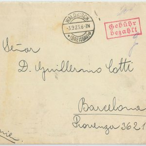 66741 - GERMANY Reich - Postal History -  COVER  to SPAIN  1923 - INFLATION