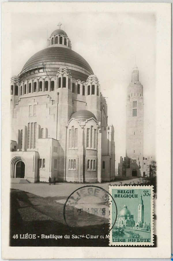 57025 - BELGIUM - POSTAL HISTORY: MAXIMUM CARD  -  Architecture CHURCH