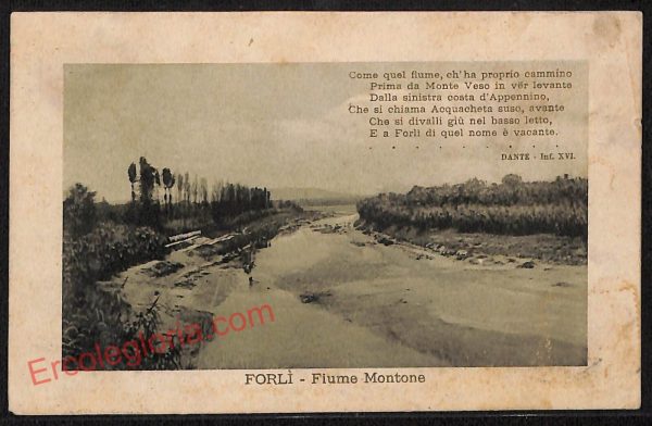 ag0340 - CARTOLINA D'EPOCA - Forlì Città - Fiume Montone